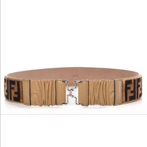 NWT FENDI Velvet Zucca FF Logo  Belt 65/26